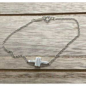 Tiffany & Co Sterling Silver 925 Double T Bracelet